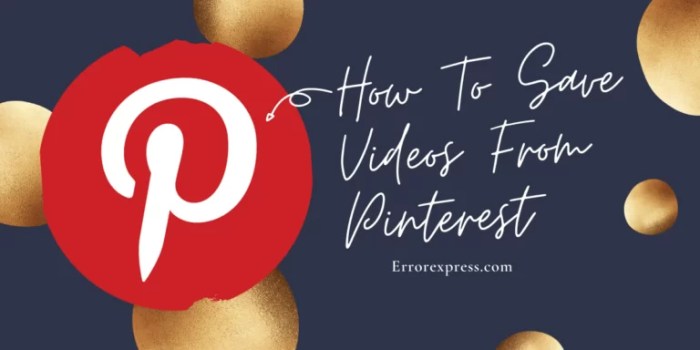 Cara Menyimpan Video Dari Pinterest