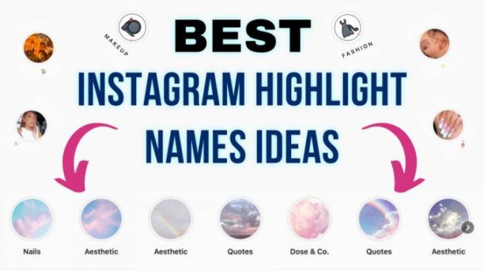 Ide Nama Highlight Instagram Teman