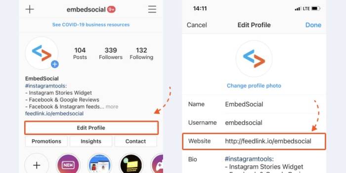 Cara Dapat Link Instagram Sendiri